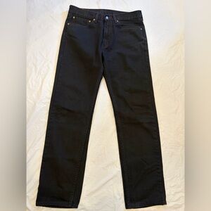 Levi's 505 Jeans Men's 34x34 Black Denim Straight 100% Cotton